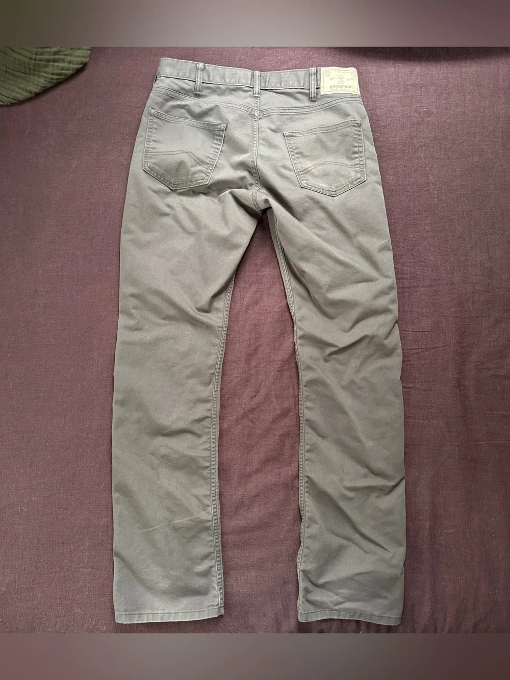 Patagonia Iron Clad Organic Cotton Pants Mens 30x32 Gray Straight Workwear Outdo
